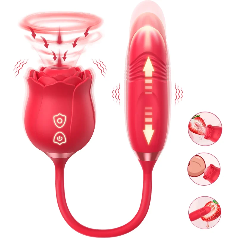 rose sucking thrusting vibrator women